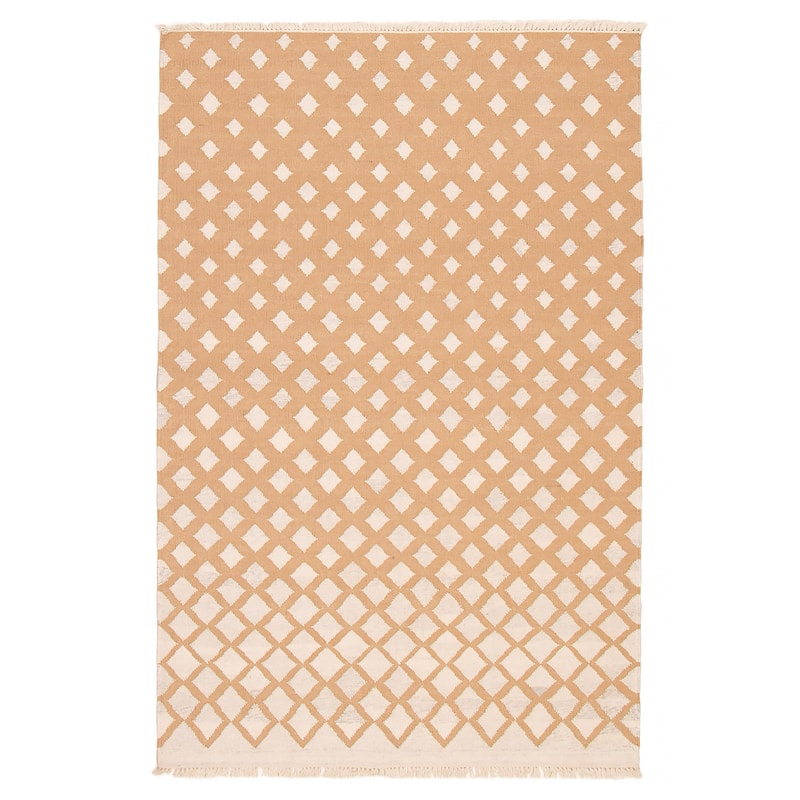 Ankara FW Brown Kilim 5'2" x 8'1" - 5'2 x 8'1 - Light Brown - 5'2 x 8'1