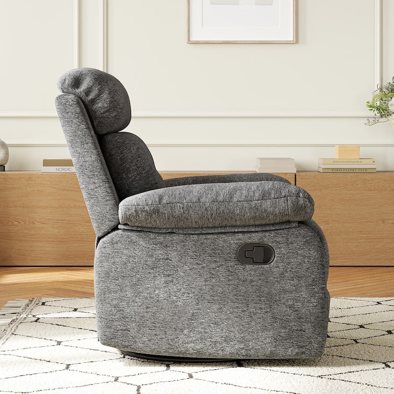 Small Rocker Swivel Recliner Chair for Adults Women for Small Spaces, Bedroom, Living Room