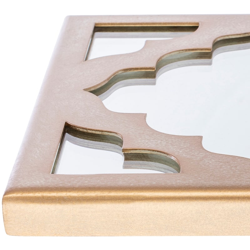 Artistic Weavers Alphey Traditional Rectangular Gold Frame Mirror Set - 30"H x 7"W, 30"H x 7"W