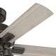 preview thumbnail 10 of 13, Hunter 44" Hartland Ceiling Fan with LED Light and Pull Chains - Farmhouse, Transitional