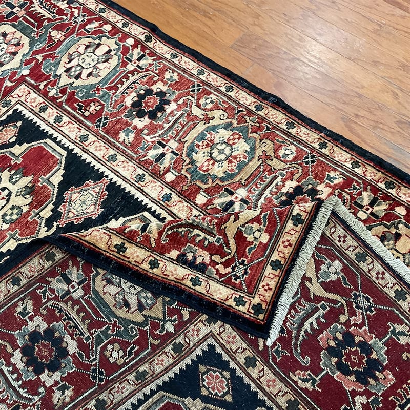 HERAT ORIENTAL Handmade Oushak Wool Rug - 4'1" x 5'8"