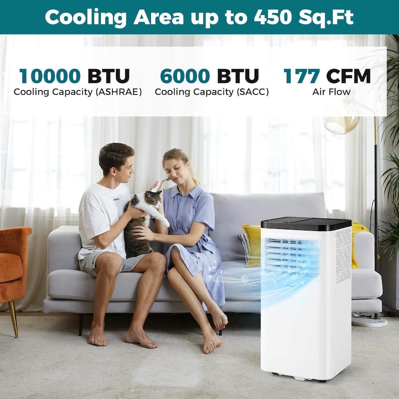 Costway 10000 BTU Portable Air Conditioner with Fan and Dehumidifier - See Details
