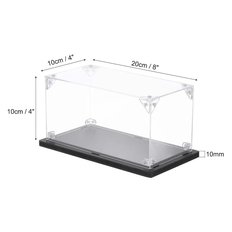 Acrylic Display Case, for Displaying Collectibles, Dolls, Model Car - 4"x8"x4"