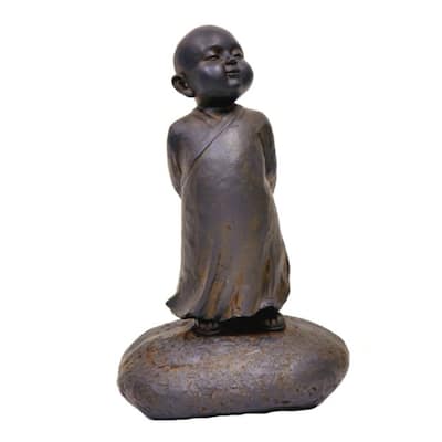 14.5" Standing Baby Buddha Outdoor Garden Statue