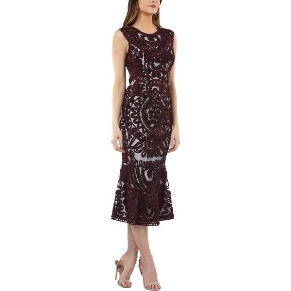 Shop Js Collections Womens Semi Formal Dress Mesh Soutache