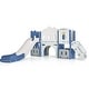 preview thumbnail 6 of 25, Kids Slide Playset Structure, Freestanding Castle Climber with Slide and Basketball Hoop, Toy Storage Organizer