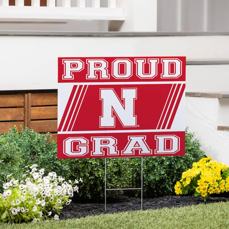 University of Nebraska 24" x 18" Graduation Coroplast Outdoor Yard Sign