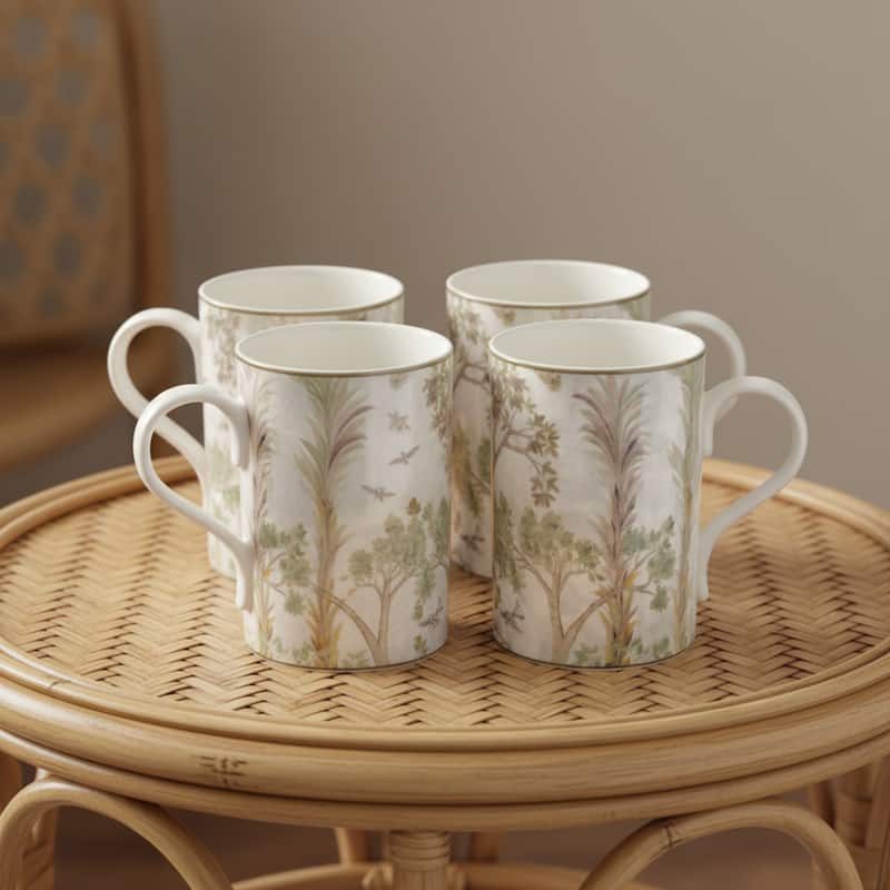 Spode Kit Kemp Tall Trees Mug, Set of 4