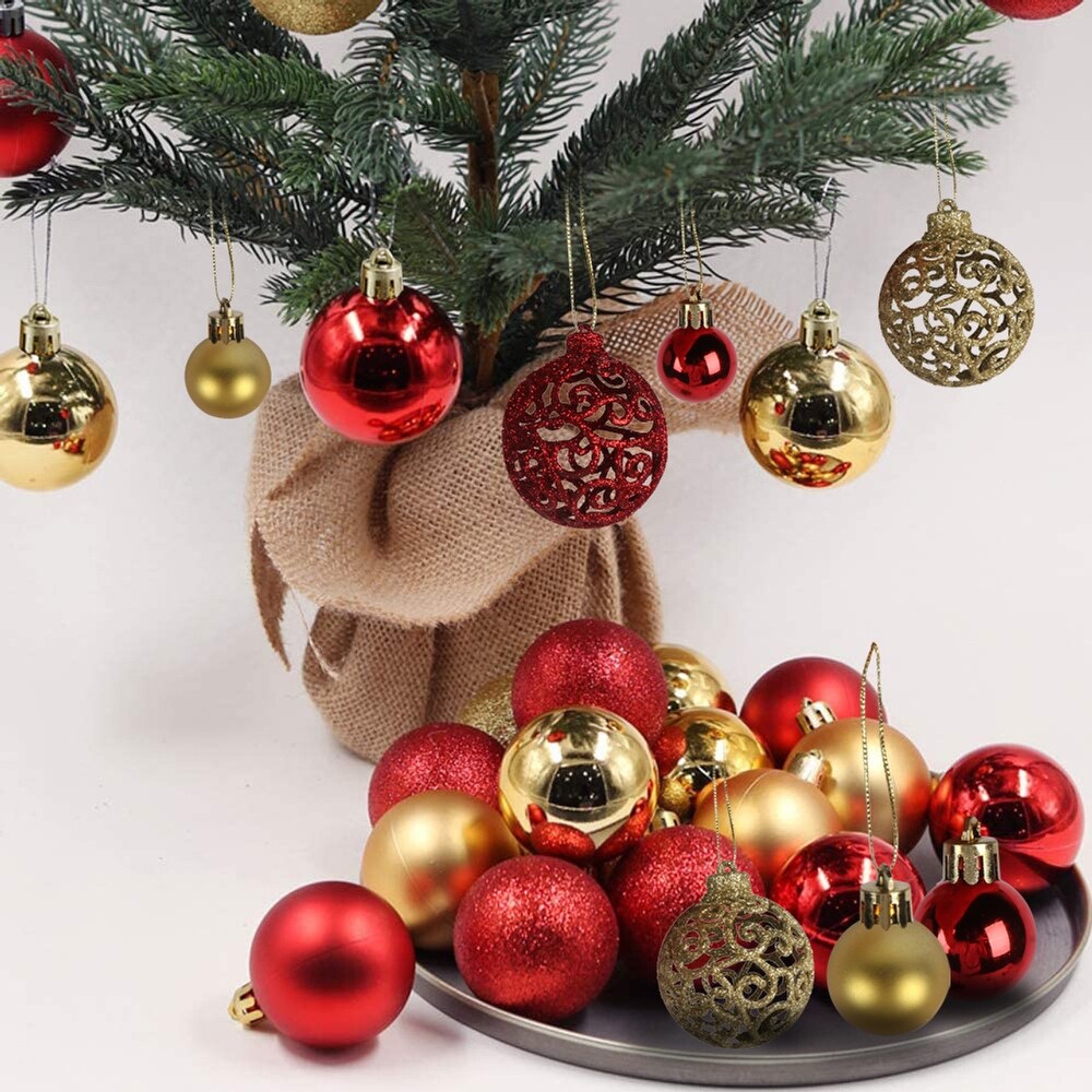 Jeco Black, Gold & Silver Mixed Ball Ornaments, 100-Pack
