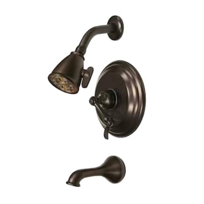 Kingston Brass Tub and Shower Trim Package With 1.8 GPM Single