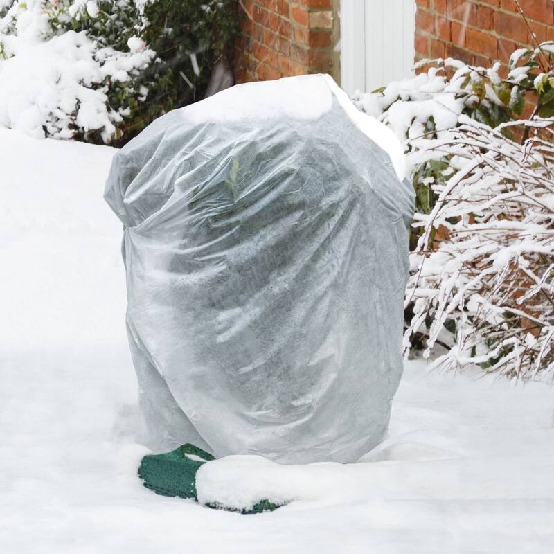 Agfabric 39 in. x 39 in. 0.9 oz. Reusable Plant Covers Frost Protection Bags for Season Extension and Winter Freeze Protection