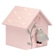 preview thumbnail 8 of 8, Lambs & Ivy Petals Pink/Gray Birdhouse Table Top Night Light LED Lamp