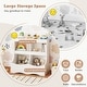 preview thumbnail 28 of 30, Costway Toy Storage Organizer for Toys & Books 4-Cubby Kids Bookcase - See Details