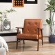 preview thumbnail 14 of 16, Costway Mid Century Accent Chair Tufted Reading Armchair Solid Rubber - See Details