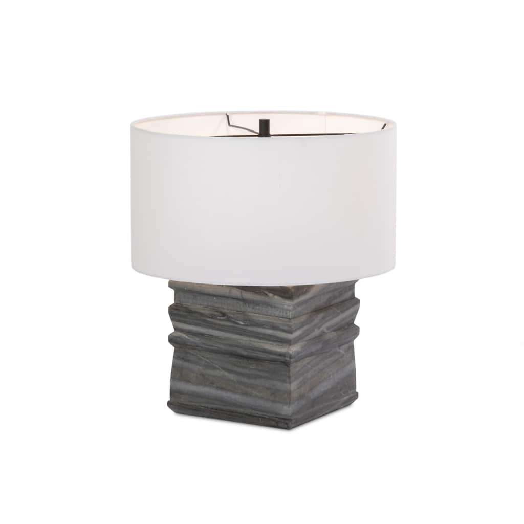 Walsh Table Lamp-Slate Grey Marble