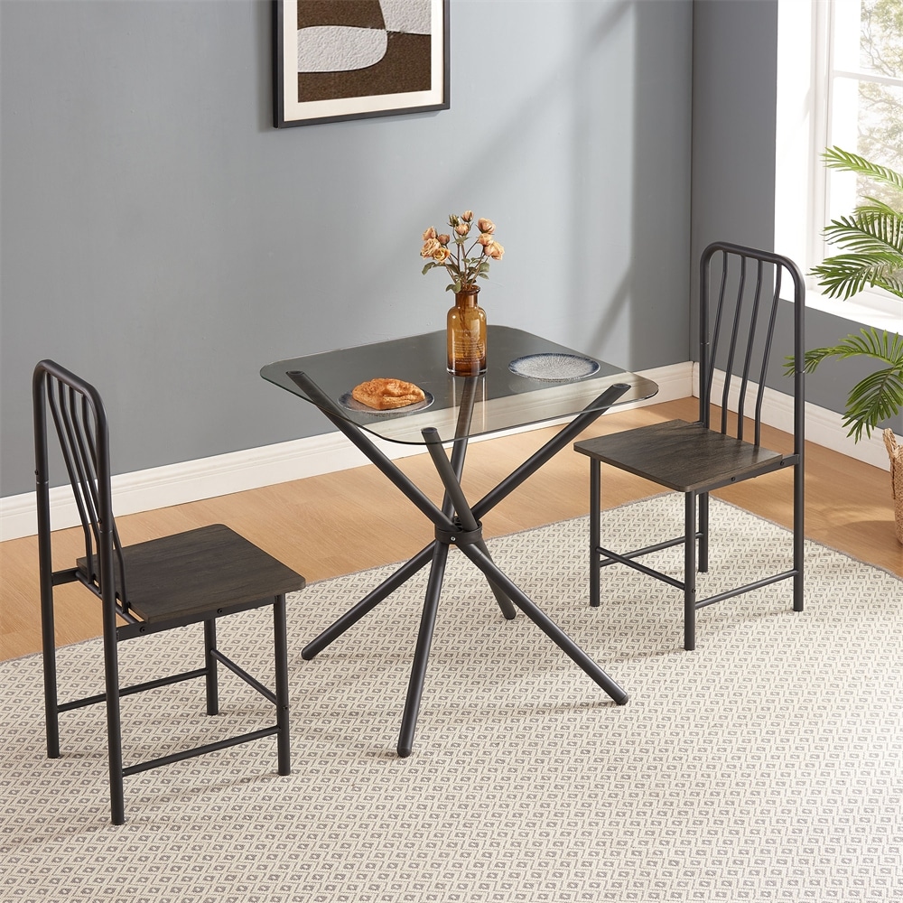 3 Piece Sets Glass Dining Sets Bed Bath Beyond
