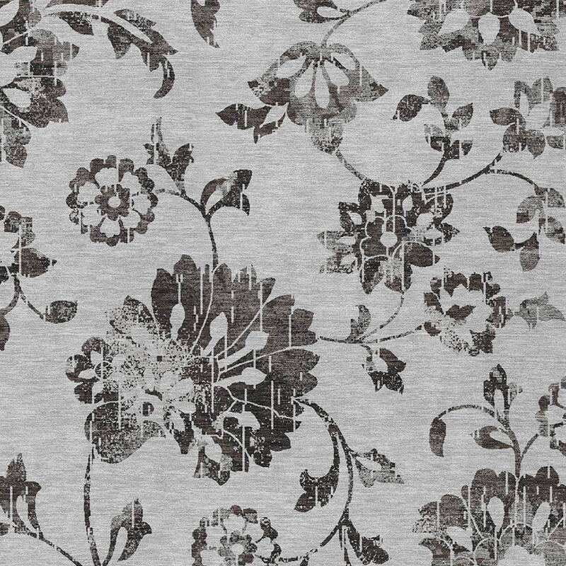 HomeRoots Floral Transitional Rectangle Outdoor Rug