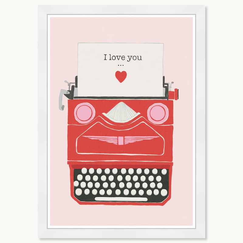 Wynwood Studio Prints Typography Quotes Love Type Red Wall Art