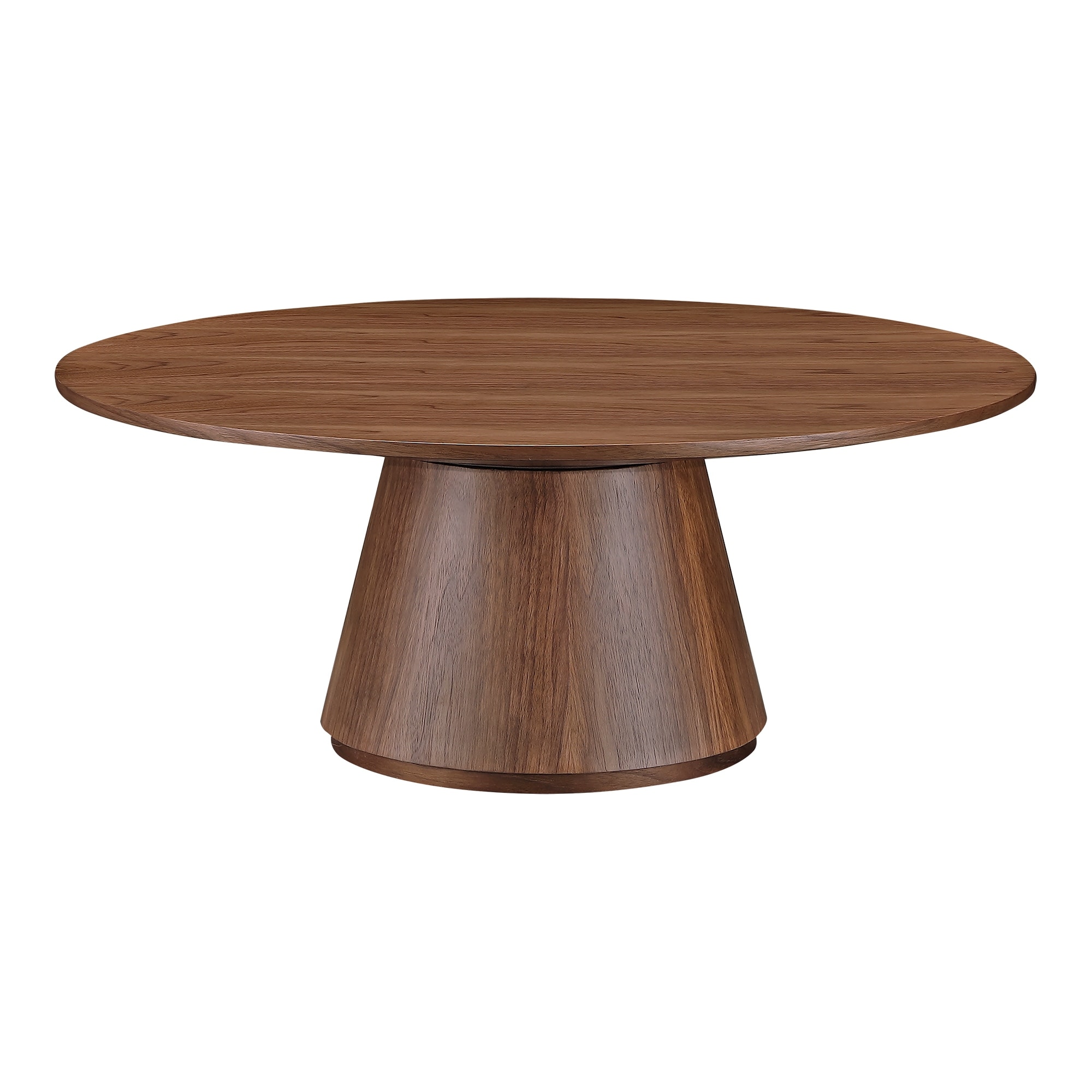NADAAL STUDIOS Haven, Coffee Table Flared Base Round, Walnut