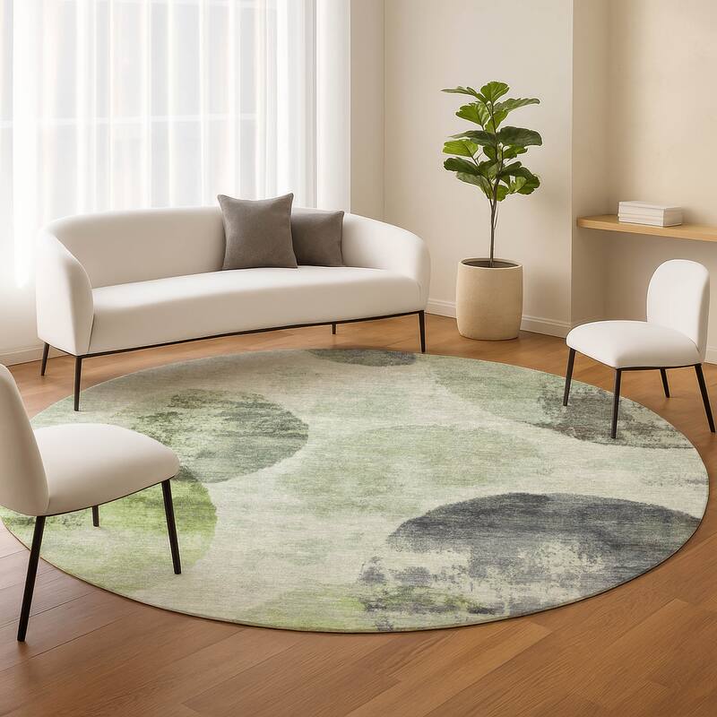 Machine Washable Indoor/ Outdoor Contemporary Micha Chantille Rug