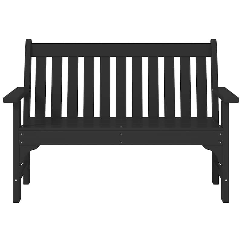 Polytrends Laguna 3-Piece Outdoor Patio Bench Set With Coffee Table
