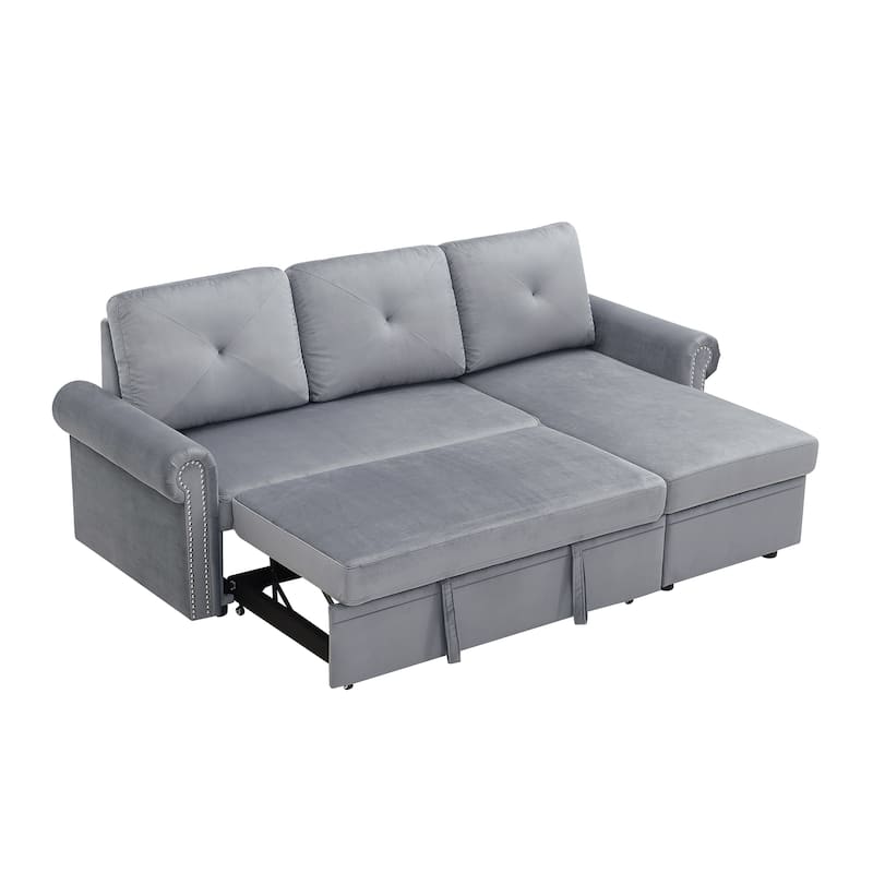 83" L-Shape Sectional Sofa with Storage Chaise