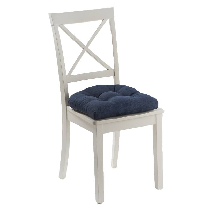 Klear Vu Gripper Tyson Dining Chair Cushion Set - Set of 4 - Indigo