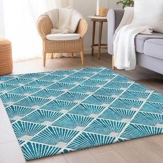 Premium Washable Super Soft Diamond Trellis Mayfield Rug