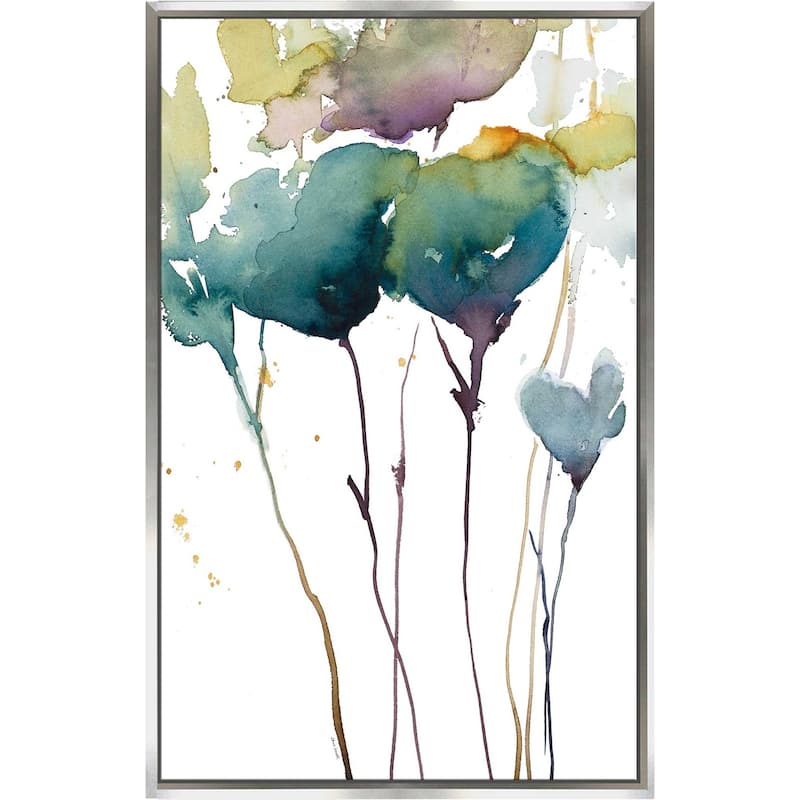 "Wildflower Grace I" Print on Floating Canvas
