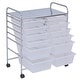 preview thumbnail 7 of 17, 12-Drawers Rolling Storage Cart with Organizer Top - See Details