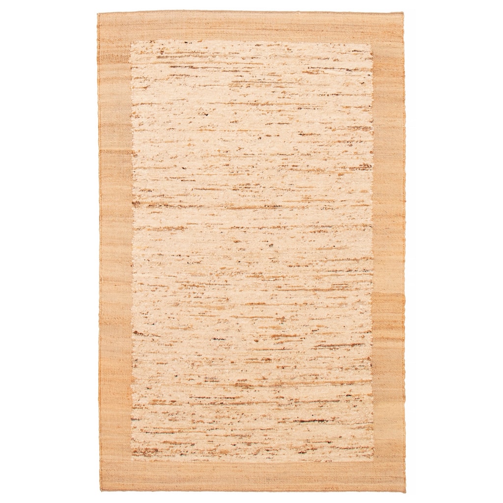 ECARPETGALLERY Hand Woven Zahara Ivory Dhurrie