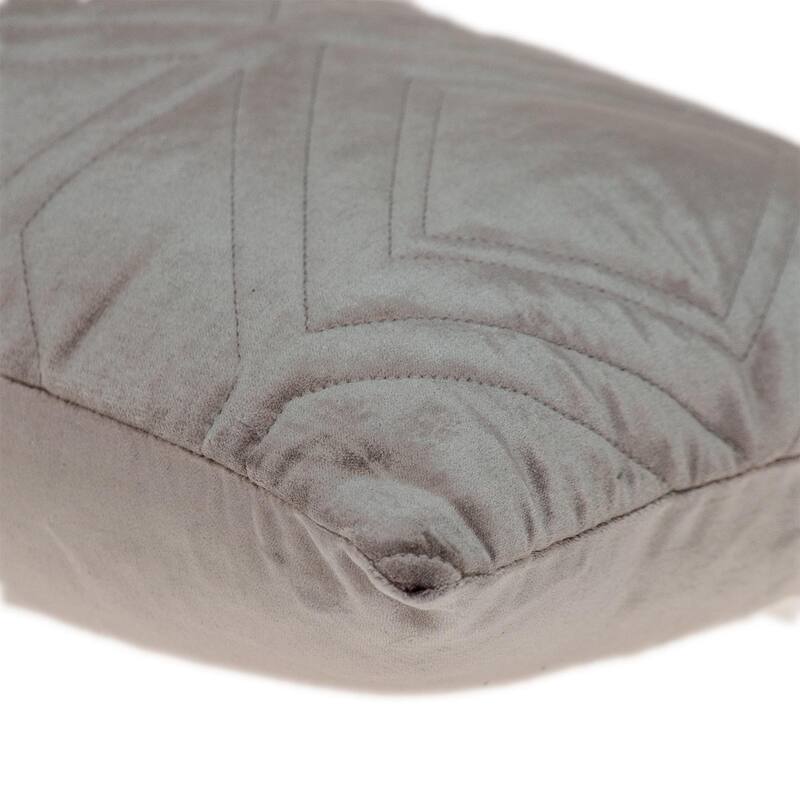 Navy Quilted Diamonds Velvet Solid Color Lumbar Pillow