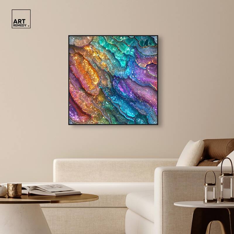 Glittering Spectrum I Canvas by Art Remedy