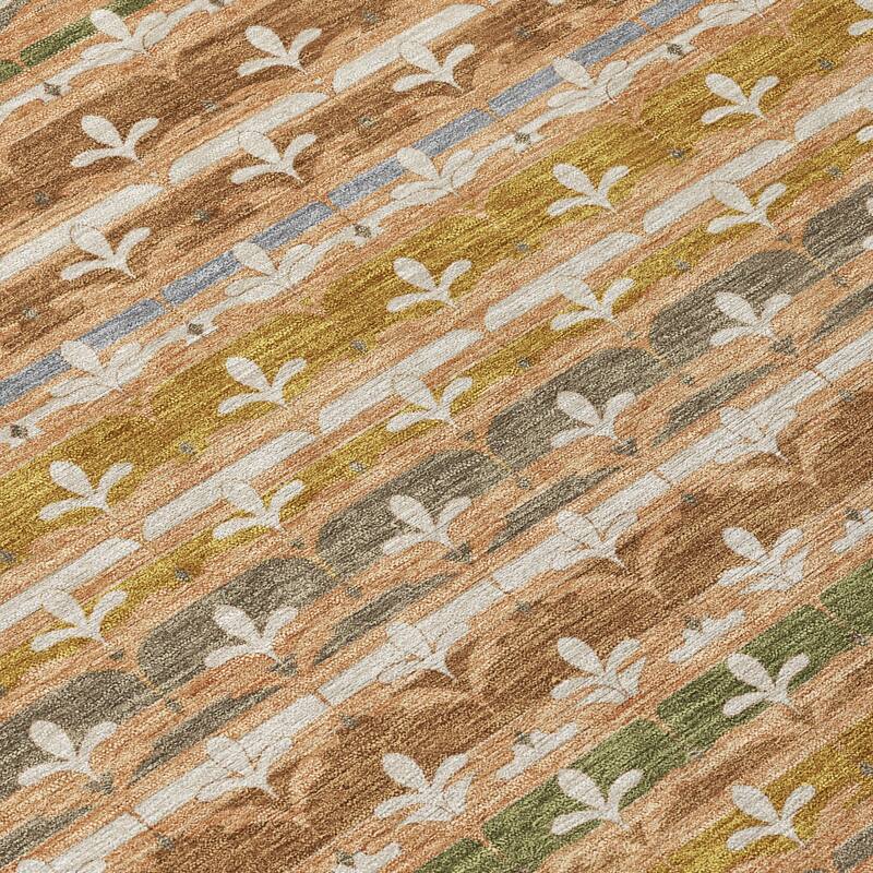 Machine Washable Indoor/ Outdoor Stripe Bramlage Chantille Rug