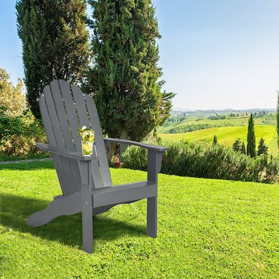Adirondack Chair Outdoor Wooden Chair for Patio Garden Furniture