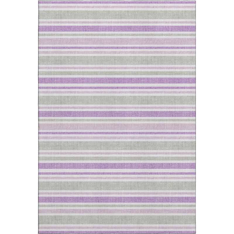 Premium Washable Super Soft Modern Cabana Stripe Mayfield Rug