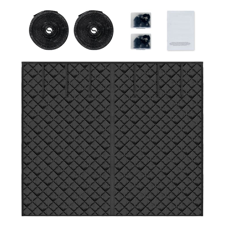 Garage Door Screen for Winter 10.3 x 8.14 ft Garage Door Insulation Kit - Multi