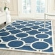 preview thumbnail 5 of 68, SAFAVIEH Handmade Cambridge Arah Modern Moroccan Wool Rug 3' x 5' - Navy Blue/Ivory - Rectangle