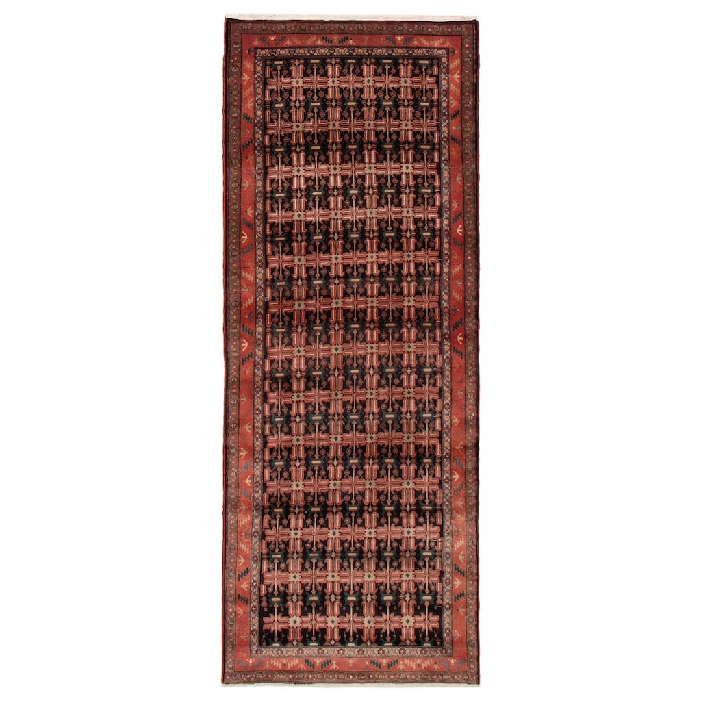 ECARPETGALLERY Hand-knotted Andelz Navy Wool Rug - 3'9 x 9'10