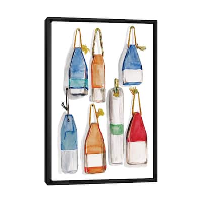 iCanvas "Watercolor Buoys I" by Jennifer Paxton Parker Framed Canvas Print