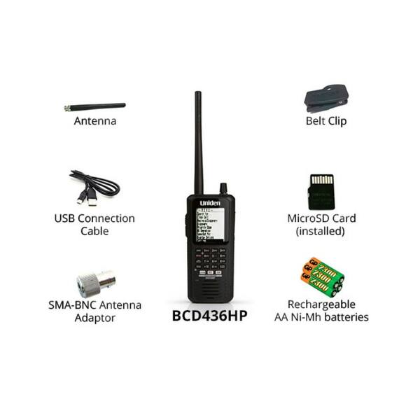 Uniden BCD436HP + PT717 Digital Handheld Scanner with TrunkTracker V