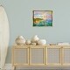 preview thumbnail 20 of 25, Stupell Vivid Abstract Coast with Boats Framed Floater Canvas Wall Art Design By Dorothy Fagan