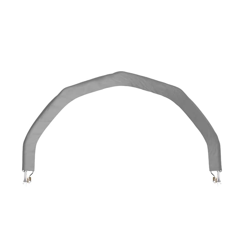 Silver-Gray Steel-Framed Outdoor Tool Sheds Canopy, Waterproof, Resists Tear, UV & Corrosion