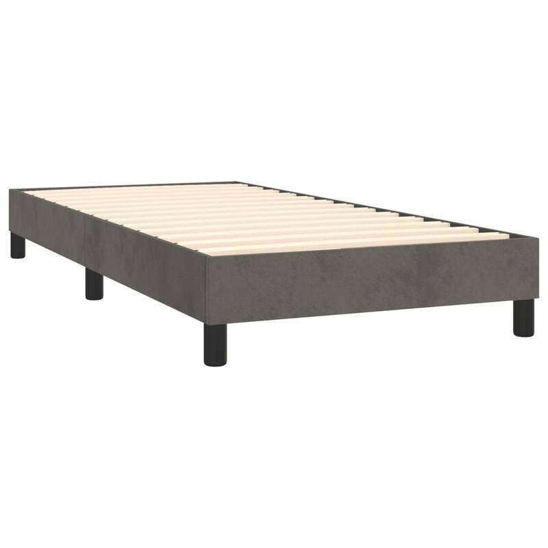 vidaXL Bed Frame Box Spring Platform Bed with Mattress for Bedroom Velvet