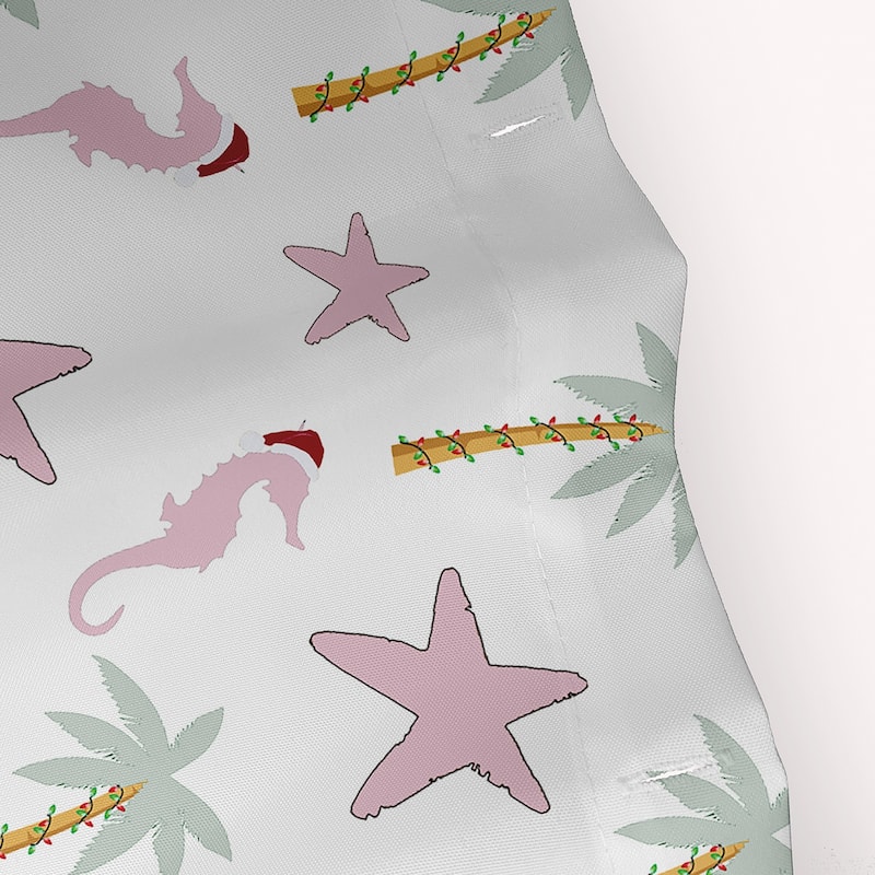 Christmas Beach Pattern Shower Curtain