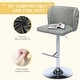 preview thumbnail 16 of 76, Upholstered Adjusatble Swivel Bar Stools Set of 2