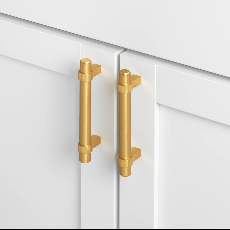 GlideRite 3.75-inch Solid Oil Satin Gold Euro Bar Pulls (Pack of 25 - pack of 25