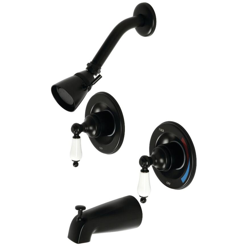 Kingston Brass Vintage Tub and Shower Trim Package with 1.8 GPM Single