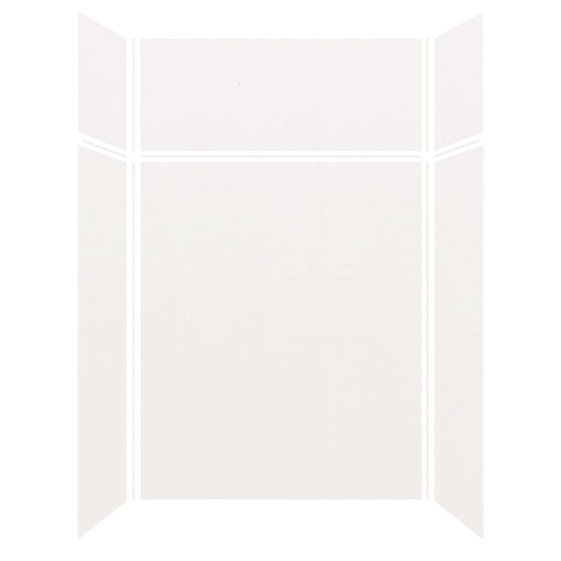 Transolid Expressions 60-in X 32-in X 96-in Glue to Wall Shower Kit - 32" x 60" x 96" - 32" x 60" x 96"