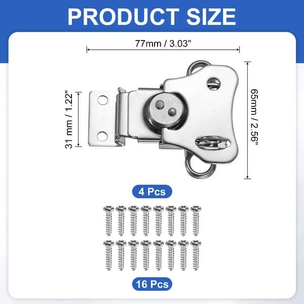 Spring Loaded Butterfly Twist Latch Steel Twist Latch & Keeper Toggle ...